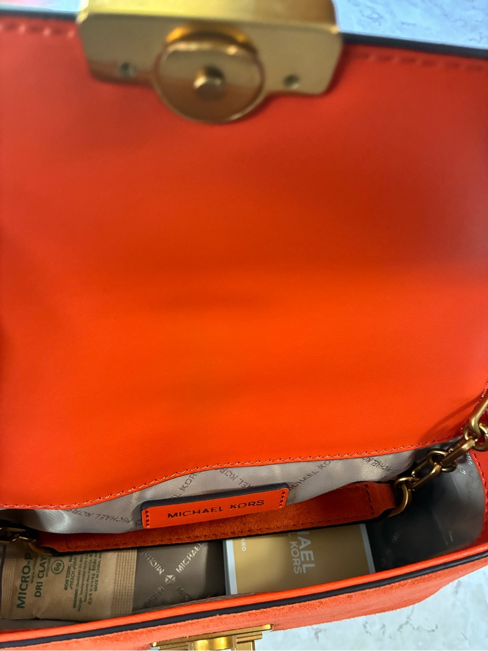 Michael Kors Tribeca Small Studded Suede Shoulder Bag - Picture 4 of 10